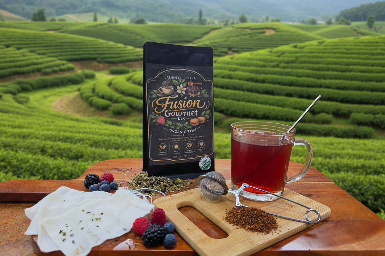Organic Jasmine Green Tea - Fairtrade Green Tea with Delicate Jasmine, Available in 2oz and 4oz sizes