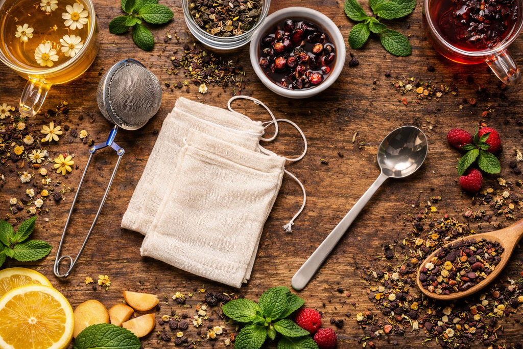 Organic Tea Prep Set - 3-Piece Loose Leaf Tea Brewing Kit
