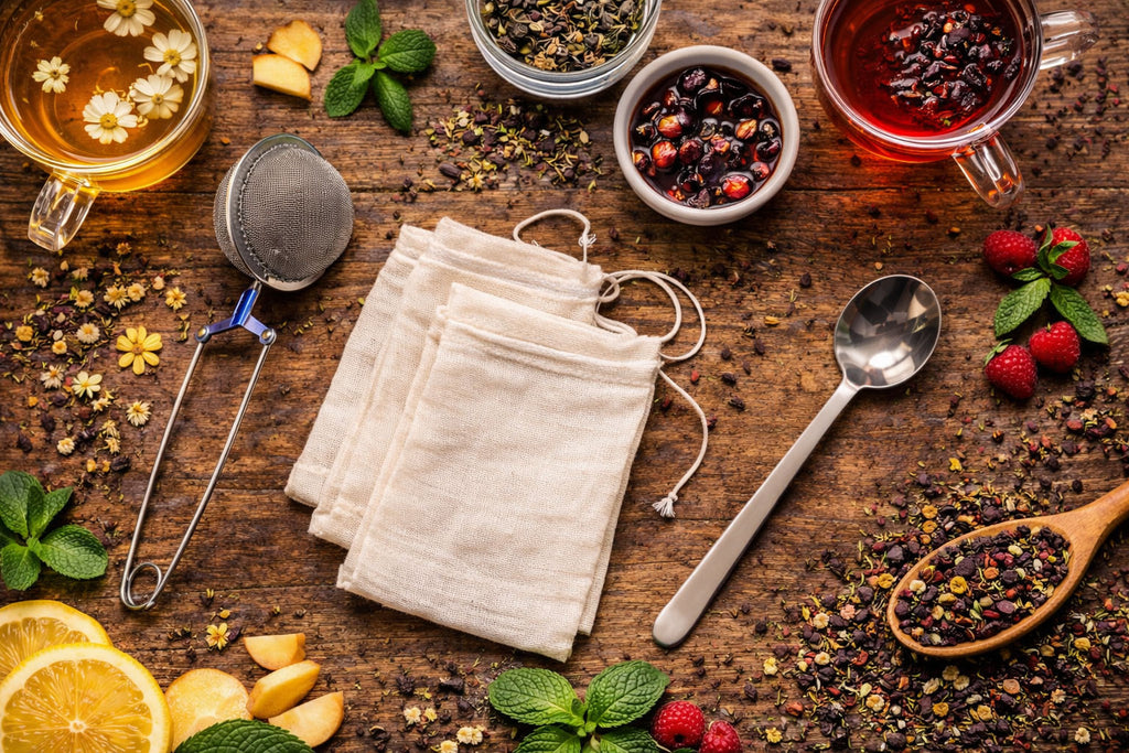 Organic Tea Prep Set - 3-Piece Loose Leaf Tea Brewing Kit