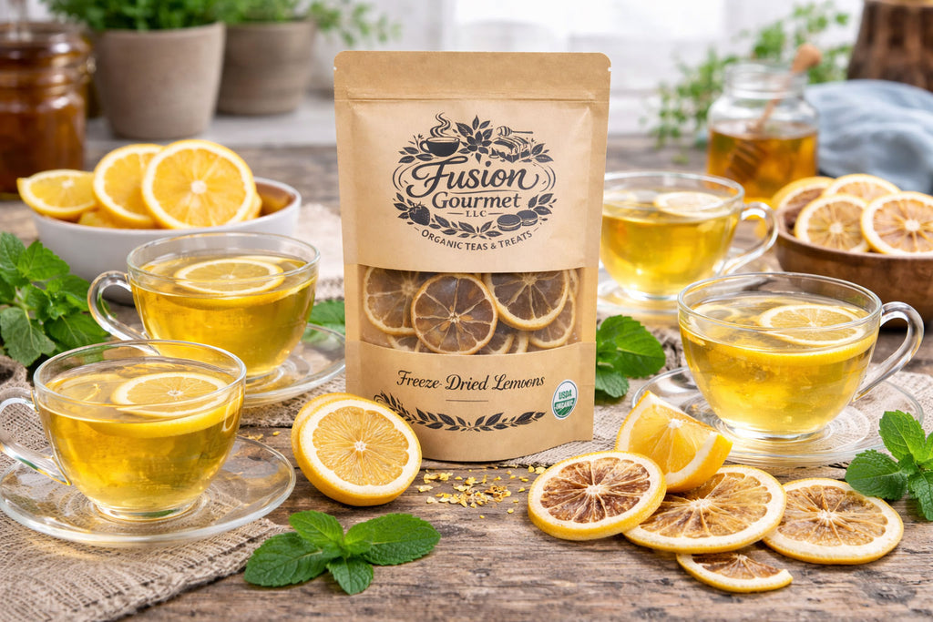 Organic Freeze-Dried Lemon Slices - Perfect Tea Enhancement