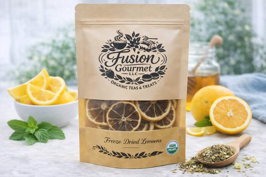Organic Freeze-Dried Lemon Slices - Perfect Tea Enhancement