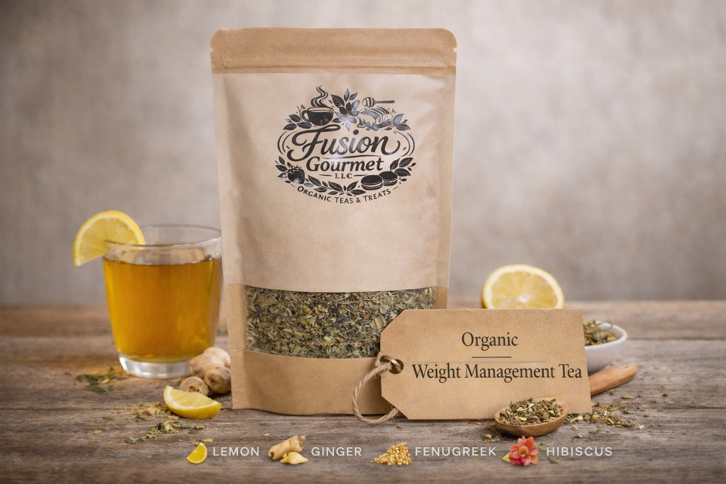 Organic Weight Management Tea - Metabolism Support with Green Tea & Cinnamon, Available in 2oz and 4oz sizes